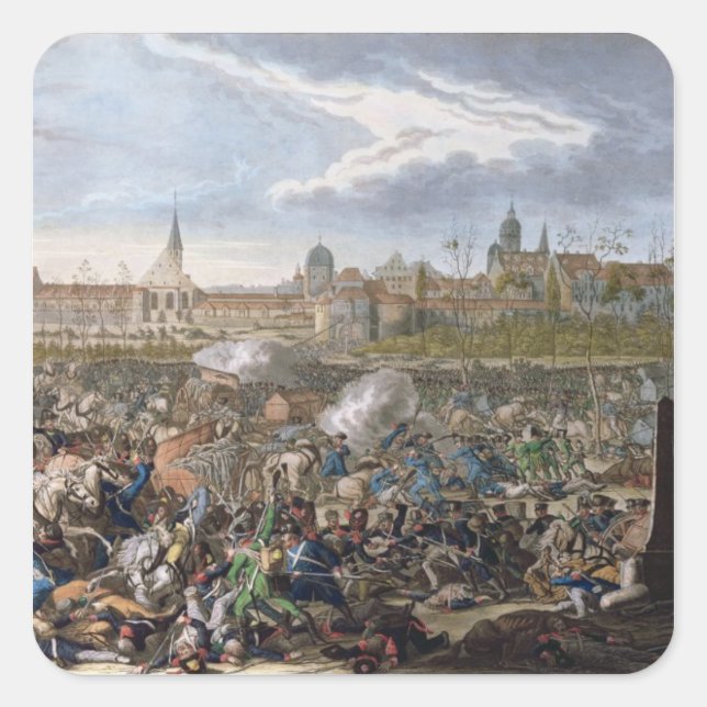 Sticker Carré Bataille de Leipzig, le 19 octobre 1813 (Devant)