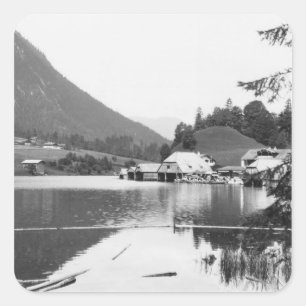 Sticker Carré Bateaux chez Konigssee, c.1910