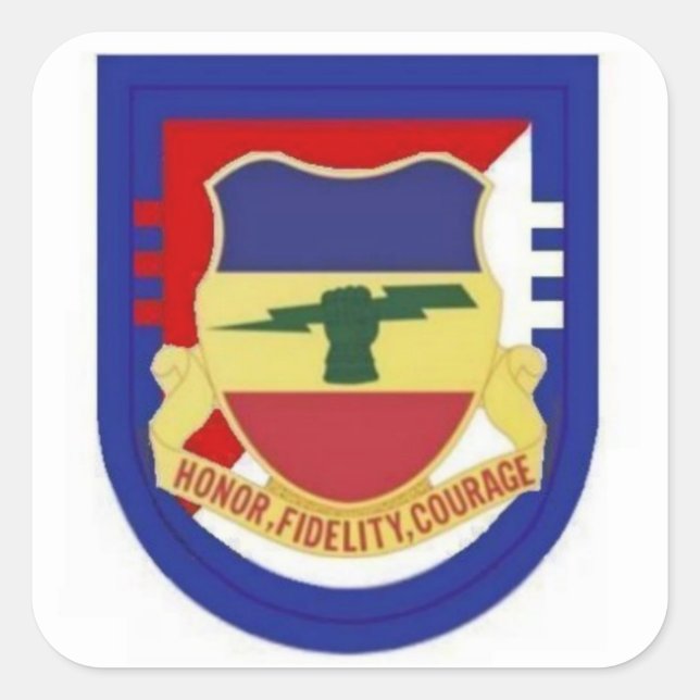 STICKER CARRÉ BÂTIMENTS DE CAVALERIE 73E SQUADRON FLASH/DUI (Devant)