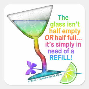 STICKER CARRÉ BÂTIMENTS - VERRE DEMI PLEINE