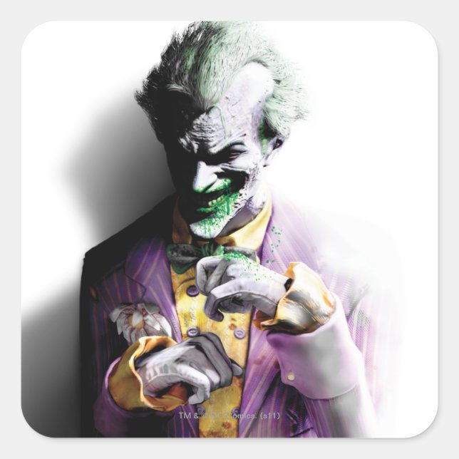Sticker Carré Batman Arkham City | Joker (Devant)