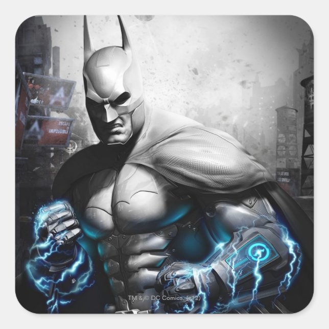 Sticker Carré Batman - Lightning (Devant)
