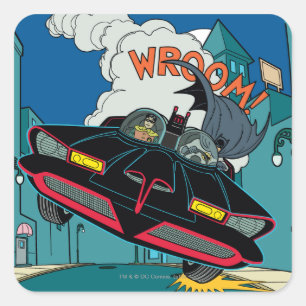 Sticker Carré Batmobile Wroom !