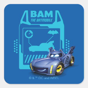 Sticker Carré Batwheel™ Bam - Batmobile
