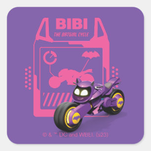 Sticker Carré Batwheel™ Bibi - Le cycle Batgirl