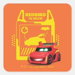 Sticker Carré Batwheel™ Redbird - Le Racecar