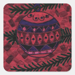 Sticker Carré Bauble