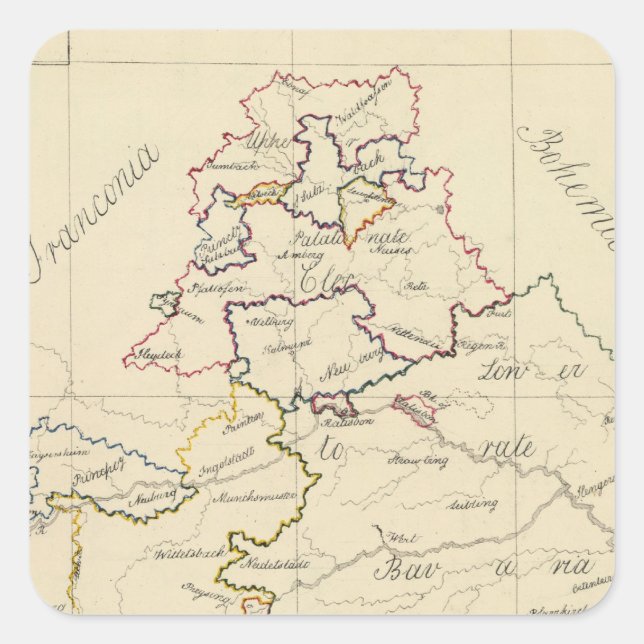 Sticker Carré Bavière (Devant)