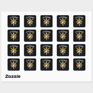 Sticker Carré Baybayin Pilipinas Basket-ball