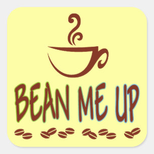 Sticker Carré Bean Me Up