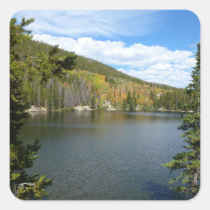 Sticker Carré Bear Lake à Rocky Mountain National Park
