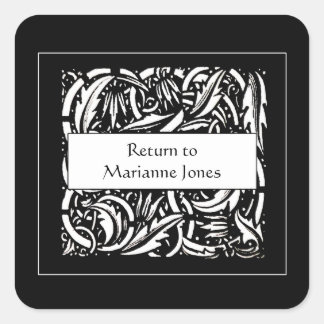 Sticker Carré Beardsley Acanthus Leaf plaque