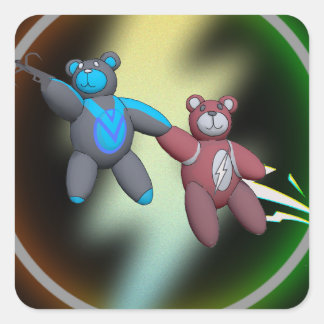 Sticker Carré Bearflash(2)