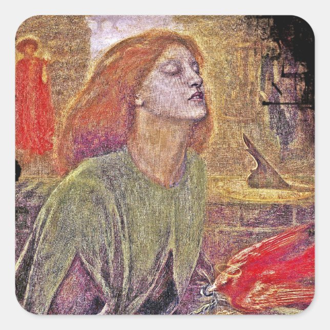 Sticker Carré Beata Beatrix (Devant)