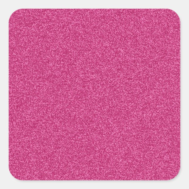 Sticker Carré Beau effet parties scintillant rose chaud girly ar (Devant)