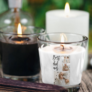 Sticker Carré Beauté Collage photo Meilleur papa Jamais Cadeau