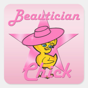 Sticker Carré Beauticier Chick #8
