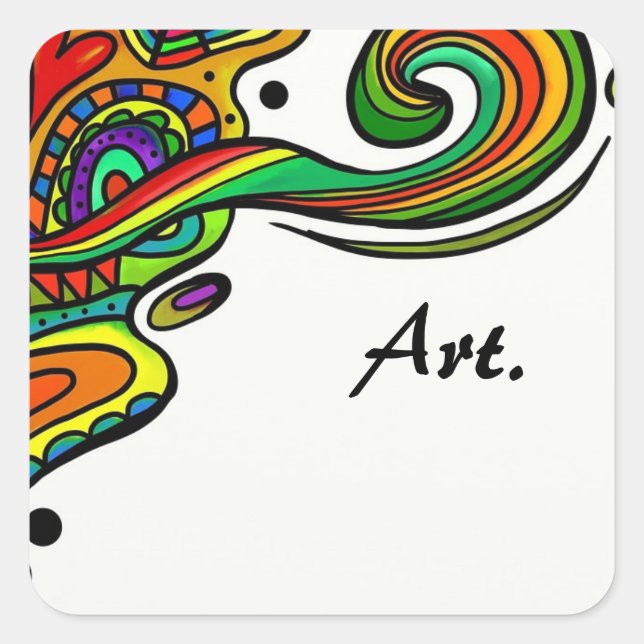 Sticker Carré Beautiful (Devant)