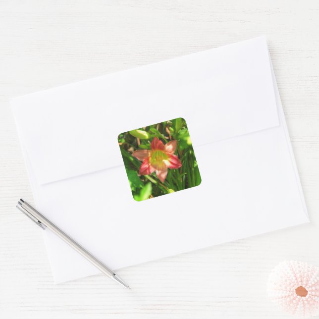 Sticker Carré Beautiful Lily (Enveloppe)