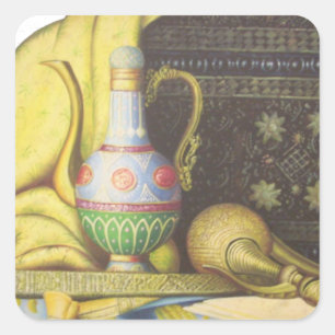 Sticker Carré Beaux artefacts égyptiens : Secrets des pharaons