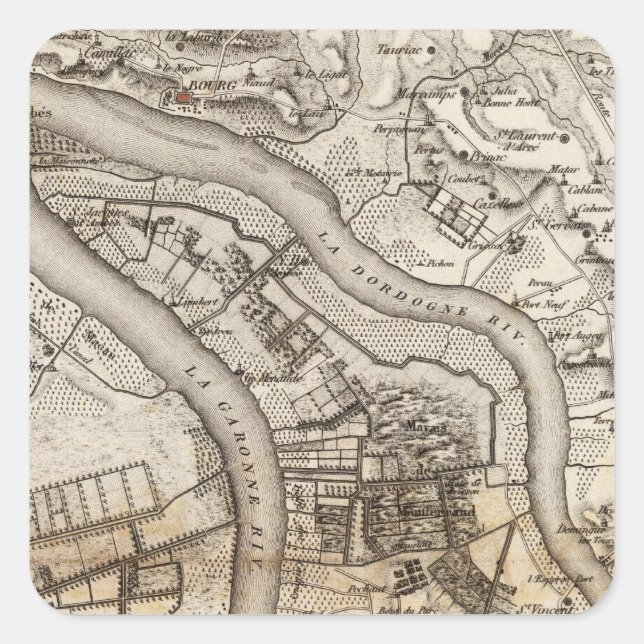 Sticker Carré Bec d'Ambes (Devant)