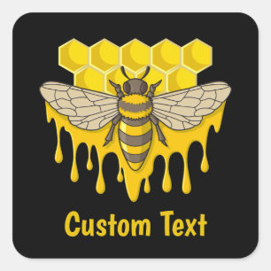 Sticker Carré Bee Hive