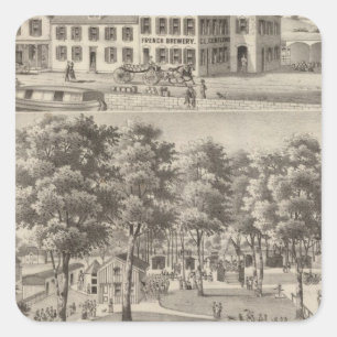 Sticker Carré Beergarden et brasserie de CL Centlivre