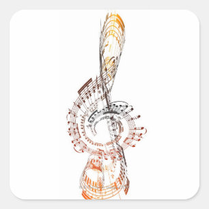 Sticker Carré Beethoven