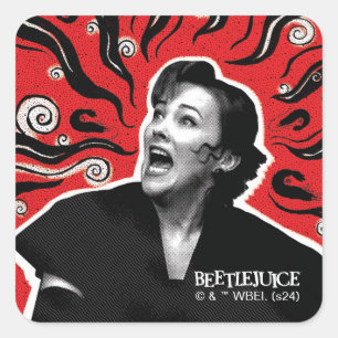 Sticker Carré Beetlejus   Delia Deetz