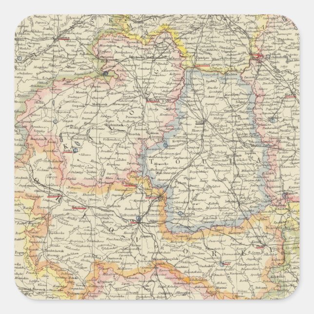 Sticker Carré Bélarus et Ukraine (Devant)