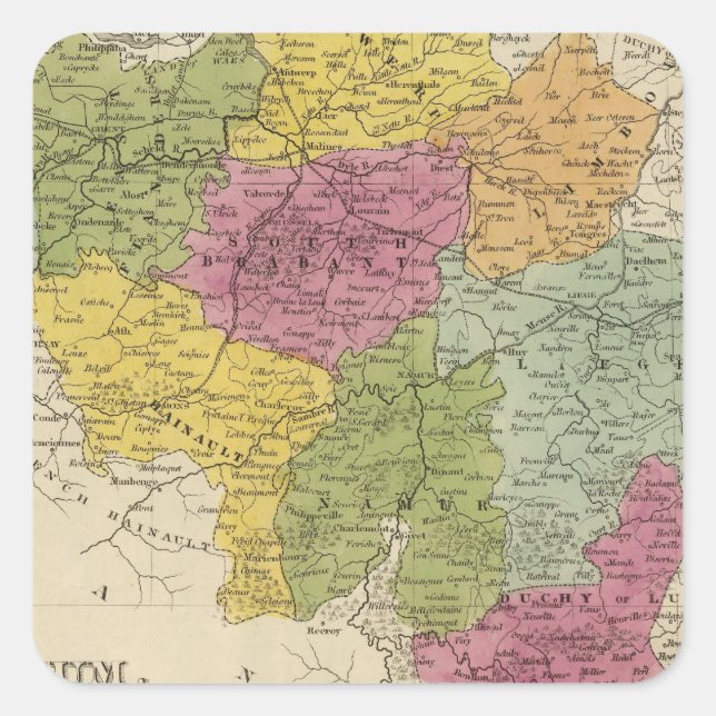 Sticker Carré Belgique 2 (Devant)