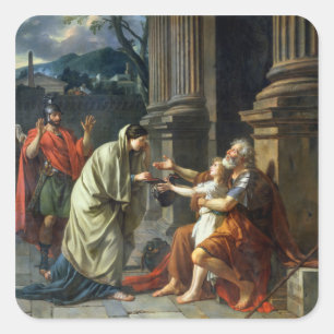 Sticker Carré Belisarius Begging for Alms, 1781