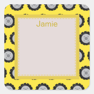 Sticker Carré Belle construction