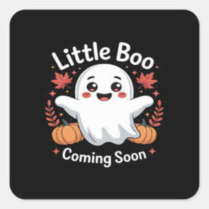 Sticker Carré Belle Faire-part de grossesse Halloween