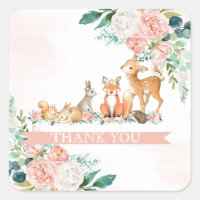 Belle forêt Bois Animaux Fille Baby shower