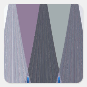 Sticker Carré Belle impression Extraordinaire Chevron Design Art