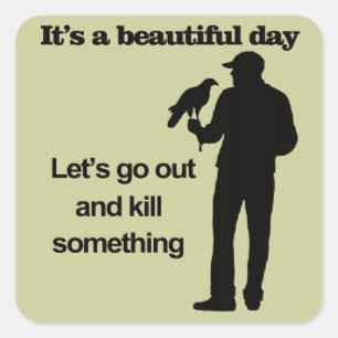 Sticker Carré Belle journée pour la Falconry