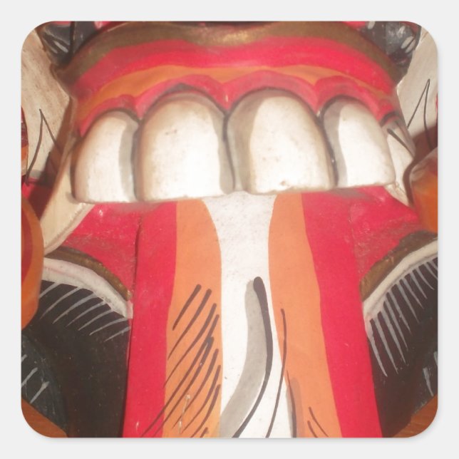 Sticker Carré Belle langue Extraordinaire joueuse : Une touche d (Devant)