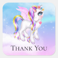 Belle licorne avec Rainbow Mane & Tail