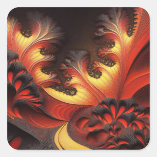 Sticker Carré Belle Newtonbrot couleur automne