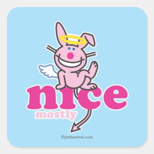 Sticker Carré Belle Principalement