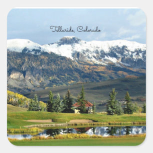 Sticker Carré Belle Telluride, Colorado