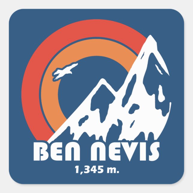 Sticker Carré Ben Nevis Sun Eagle (Devant)