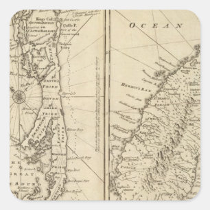 Sticker Carré Bermudes