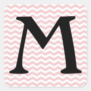 Sticker Carré Bermudes Vague rose Chevron