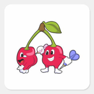 Sticker Carré Berry à Darts avec Dart