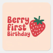 Berry Premier Anniversaire - Cute à thème fraise