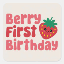 Berry Premier Anniversaire - Cute à thème fraise