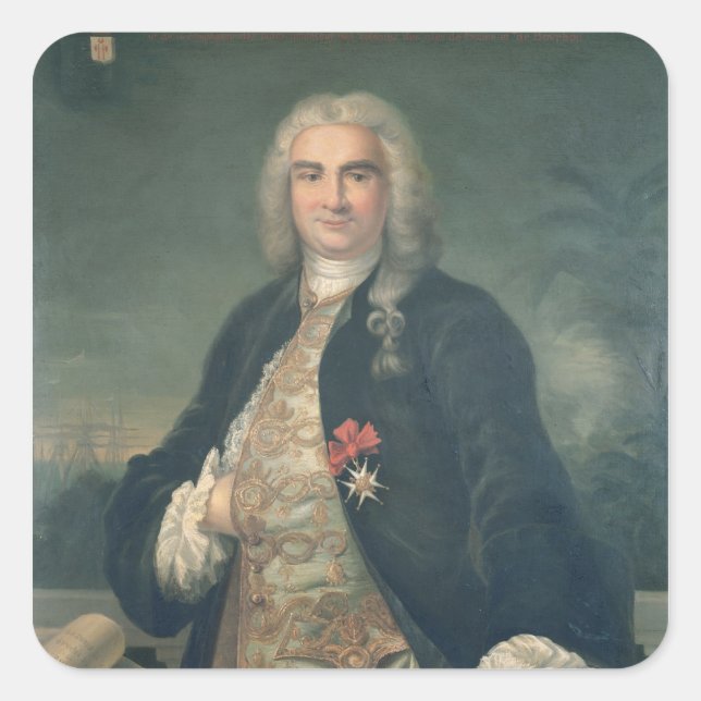 Sticker Carré Bertrand-Francois Mahe de la Bourdonnais (Devant)