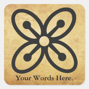 Sticker Carré BESE SAKA Symbole d'abondance, de puissance, d'a